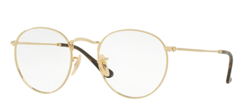 Ray Ban Brille in Gold & Rund aus Metall für Damen & Herren RX3447V 2500 